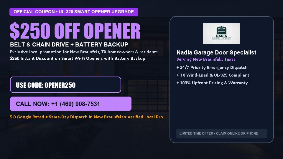 Nadia Garage Door Specialist $250 OFF Premium LiftMaster Opener Installation